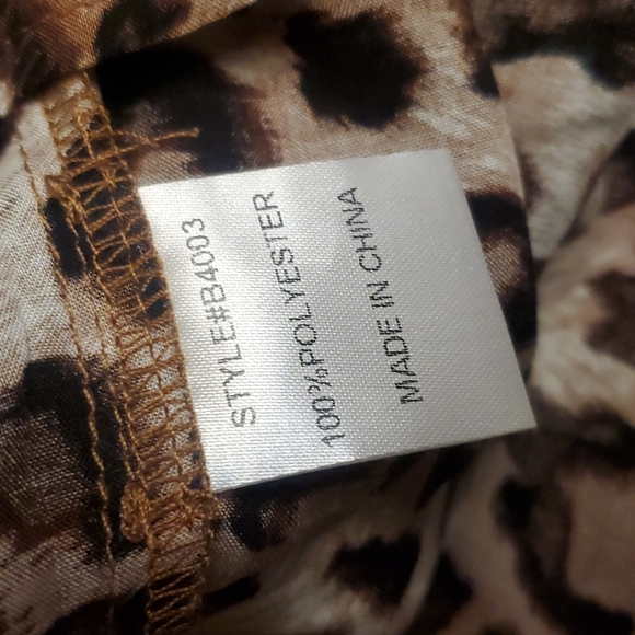 Jodifl Animal Print Spaghetti Strap Lace Trim Tank Top Size medium - Picture 5 of 6